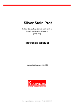 Silver Stain Prot 5 zeli instrukcja obsł[...]