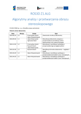 ROS3D Z1.ALG Algorytmy analizy i przetwarzania