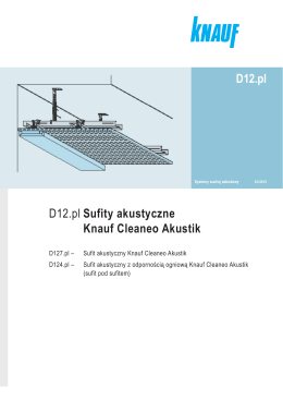 D12.pl D12.pl Sufity akustyczne Knauf Cleaneo Akustik