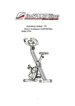 Instrukcja obsługi – PL Rower treningowy inSPORTline Xbike 5729