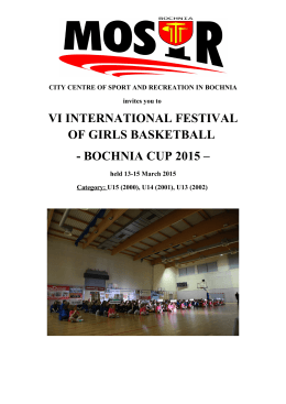 vi international festival of girls basketball - bochnia