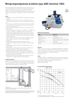 Miniprzepompownia ścieków typu ABS Sanimat 1002