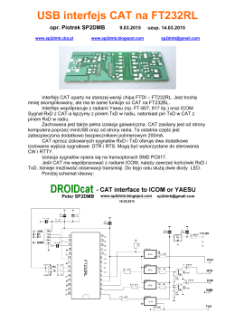 USB interfejs CAT na FT232RL - SP2DMB