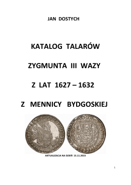 Zygmunt III Waza cz.3 Talary 1627-1632