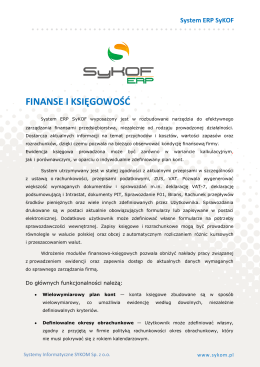 Pobierz pdf - Systemy Informatyczne Sykom Sp. z oo