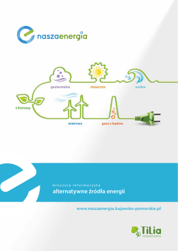 Broszura informacyjna alternatywne źródła energii