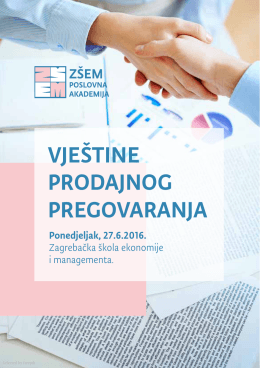 brošura - ZSEM poslovna akademija - Zagrebačka škola ekonomije i