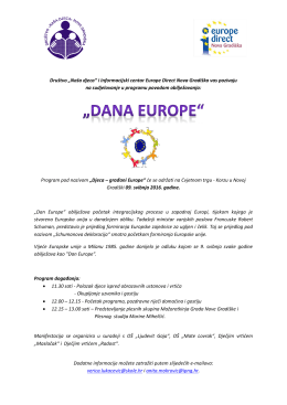 Program pod nazivom "Djeca - građani Europe"(16050481612530