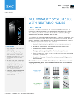 VCE VxRack™ System 1000 with Neutrino Nodes