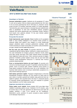 Vakıfbank - İş Yatırım