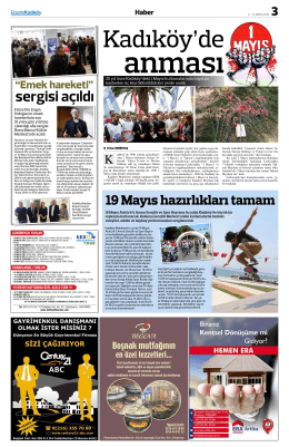 sergisi açıldı - Gazete Kadıköy