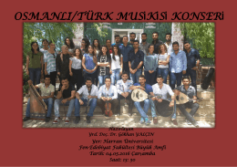 osmanlı/türk musikisi konseri
