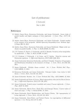 List of publications