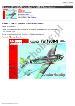 AZ Model AZ 7498 1/72 Focke-Wulf Fw 190D-9 "Reich