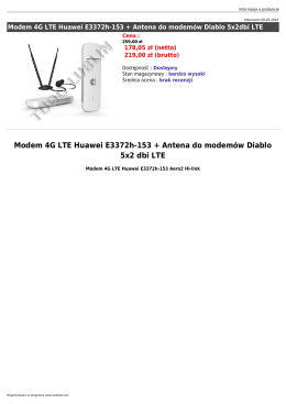 Modem 4G LTE Huawei E3372h-153 + Antena do