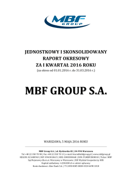 MBF GROUP S.A.