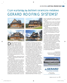 gerard roofing systems? - Informator Budownictwa