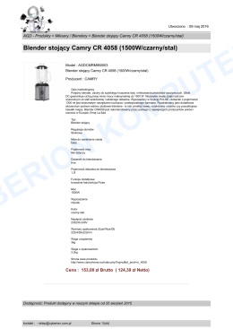 Blender stojący Camry CR 4058 (1500W/czarny/stal)