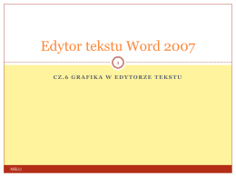 Edytor tekstu Word 2007
