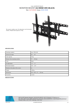 monitor mount ax-mercury-black