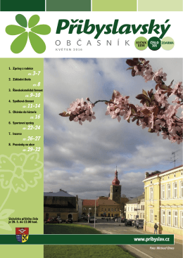 Přibyslavský občasník květen 2016
