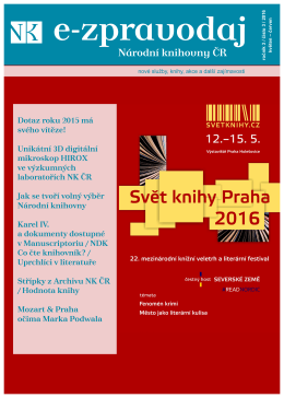 Číslo 3/2016  - Národní knihovna České republiky
