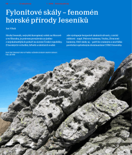 Tištěná verze článku v pdf - Časopis Ochrana přírody