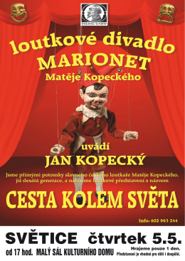 Loutkové divadlo Matěje Kopeckého dne 5.5.2016