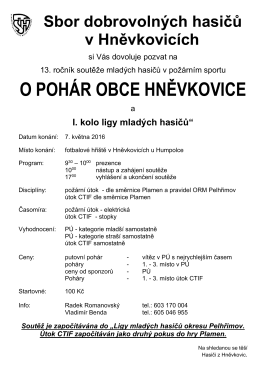 Pozvánka Hněvkovice