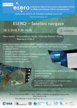 ESERO – Satelitní navigace