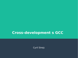 Cross-development s GCC