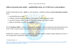 Informace celního úřadu Praha Ruzyně o novele celních předpisů