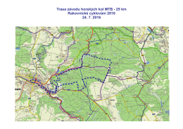 Mapa závodu MTB - 25 km