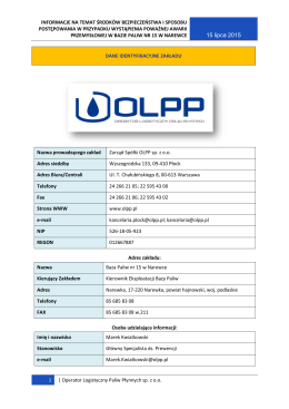 BP 15 Informacje na stronę OLPP 15.07.2015