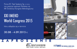 XXI IMEKO World Congress 2015
