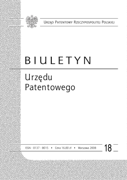 bup18_2008 - Wyszukiwarka Urzędu Patentowego