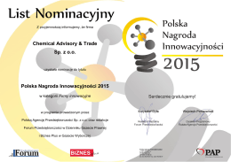 Polska Nagroda Innowacyjności 2015