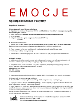 EMOCJE Ogólnopolski Konkurs Plastyczny 2015 4