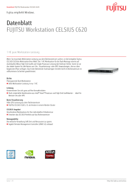 Datenblatt FUJITSU Workstation CELSIUS C620