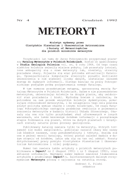 4/1992 - METEORYT