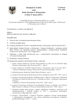 (5) Protokół Nr V (17.03.2015 r.)