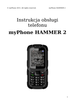 myPhone Hammer 2- Instrukcja Obsługi [PL]