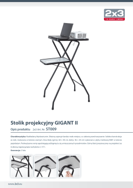 Stolik projekcyjny GIGANT II