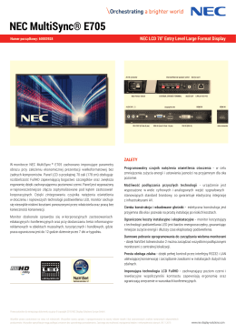 Datasheet - NEC Display Solutions Europe