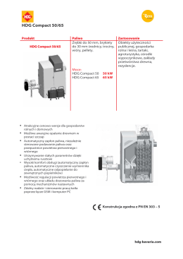 Karta informacyjna HDG Compact 50.65