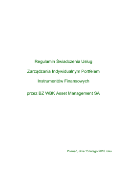 kliknij tutaj - BZ WBK Asset Management SA