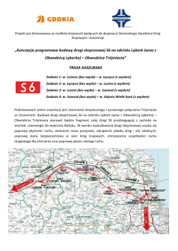 ulotka - Droga ekspresowa S6 na odcinku Lębork – Obwodnica