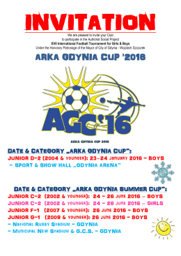 ARKA GDYNIA CUP `2016