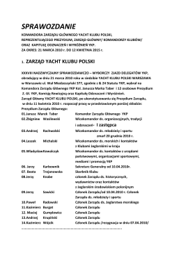 Dokument w formacie pdf - Zarząd Główny YACHT KLUBU POLSKI