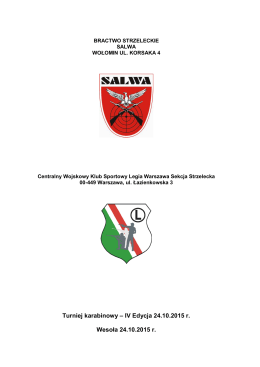 Turniej karabinowy - Bractwo Strzeleckie SALWA w Wołominie